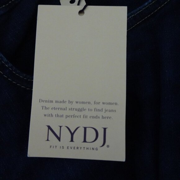 NYDJ Straight Leg Jeans Women's Plus Size 22W Blue Stretch Denim Marilyn - Picture 10 of 13